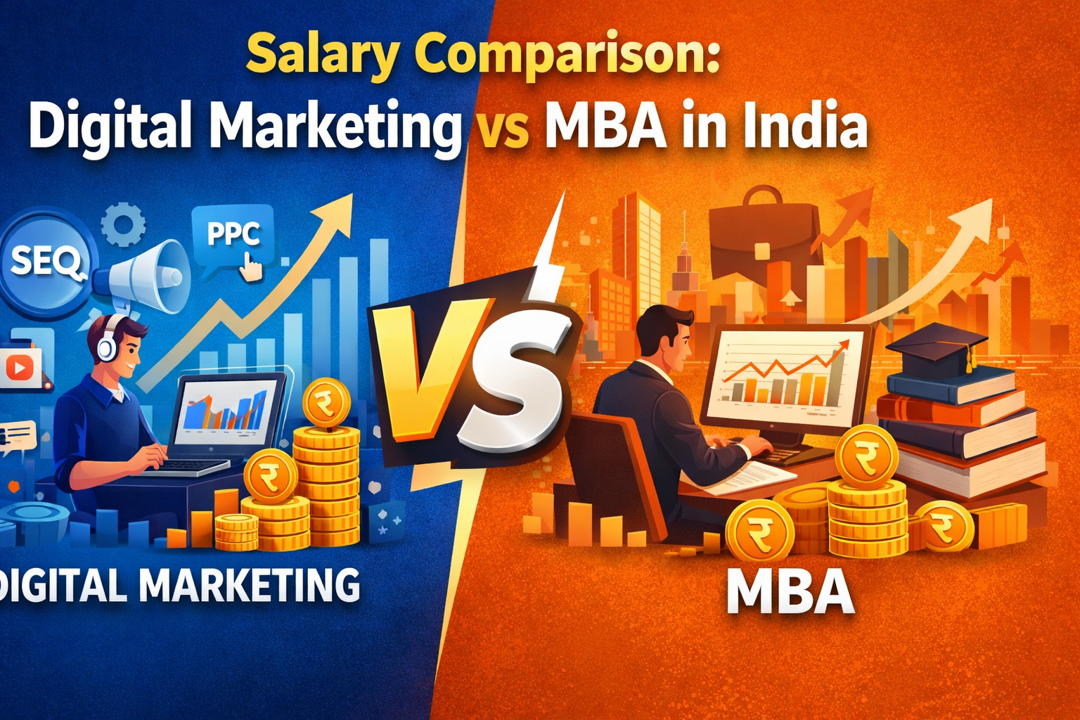Salary Comparison Digital Marketing vs MBA
